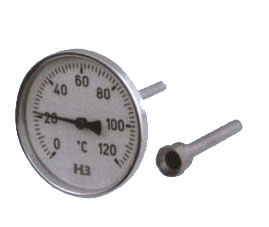 熱套式(shi)雙金屬(shǔ)溫度計(jì)