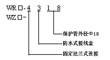 法蘭連接(jie)熱套熱電(dian)偶（熱電阻(zǔ)）型譜