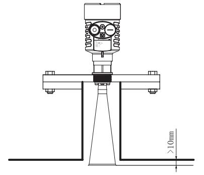 調頻(pin)雷達物位(wèi)/液位計安(ān)裝圖