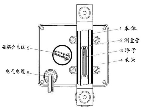 微小(xiao)型金屬管浮子(zǐ)流量計結構圖(tu)