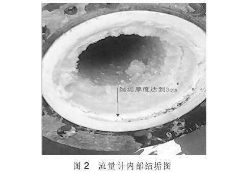 電磁(cí)流量計(jì)内部結(jie)垢圖例(lì)