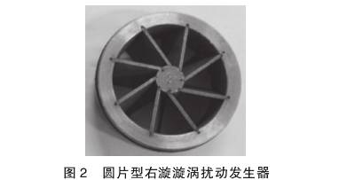 V錐(zhui)流量計圓片型(xíng)右漩漩渦擾動(dòng)發生器