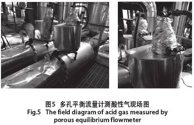 多孔平(ping)衡流量計測酸(suan)性氣現場圖示(shì)
