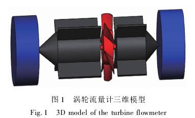 渦(wō)輪流量計(ji)三維模型(xing)圖