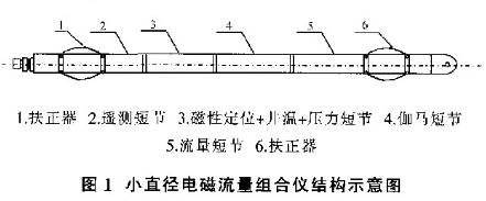 小(xiǎo)直徑電磁流量(liang)組合結構示意(yì)圖