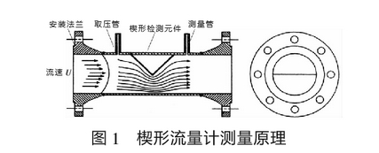 楔形流量(liàng)計測量原(yuan)理圖示