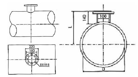 插入式(shi)渦街流(liú)量計安(an)裝尺寸(cun)圖