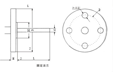 雙金(jīn)屬溫度計(jì)固定法蘭(lan)